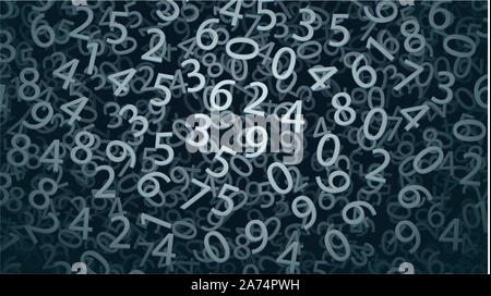 picture of number back Stock Vector