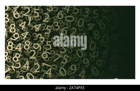 picture of numbers 01 Stock Vector