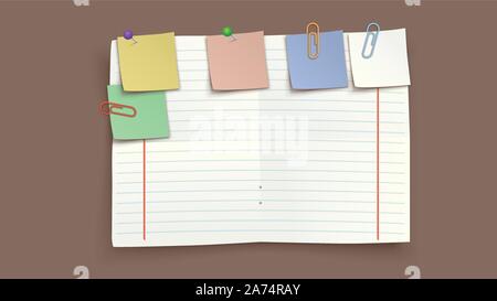 picture of paper torned Stock Vector