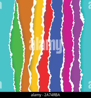 picture of paper torned Stock Vector