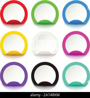 paper labels 05 Stock Vector