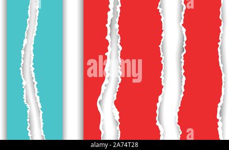 picture of paper torned Stock Vector