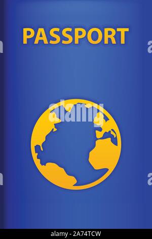 pass back blue Stock Vector