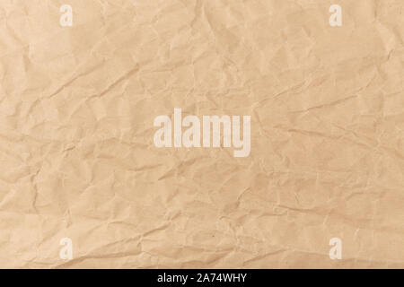 Brown paper background texture. Crumpled paper Stock Photo