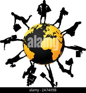 planet shopping 01 Stock Vector