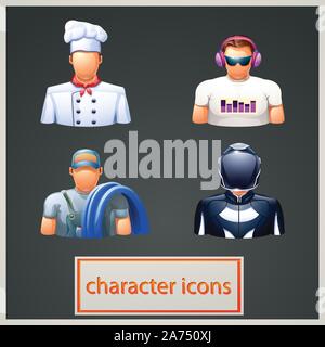 set icons Stock Vector