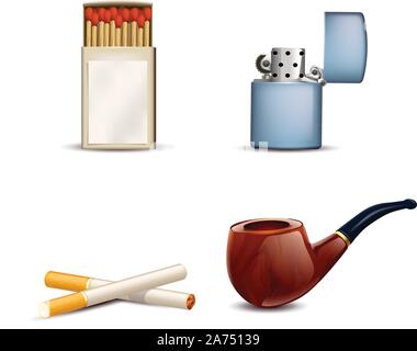 smoking set Stock Vector
