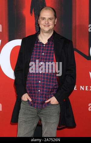 October 29, 2019, Westwood, CA, USA: LOS ANGELES - OCT 29:  Mike Flanagan at the ''Doctor Sleep'' Premiere at the Village Theater on October 29, 2019 in Westwood, CA (Credit Image: © Kay Blake/ZUMA Wire) Stock Photo