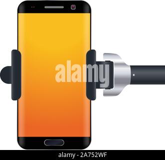 monopod isolate on white Stock Vector