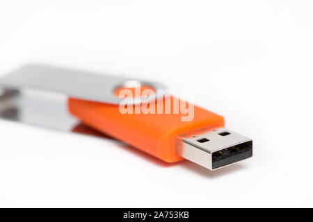 Close Up of Colorful USB Memory Stick Flash Drives Stock Photo