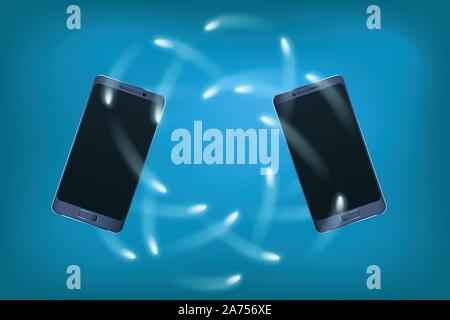 test smartphone all5 Stock Vector