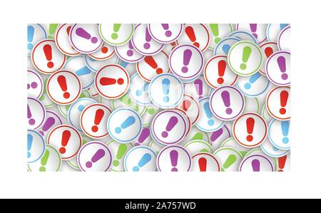 exclamation mark Stock Vector