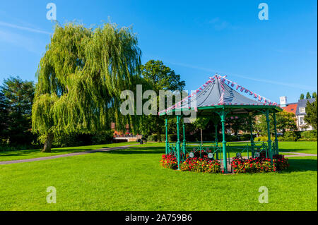 The bandstand in Gostrey Meadows Farnham Surrey Stock Photo