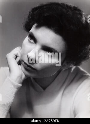 Agnes Fink, deutsch schweizerische Schauspielerin, Deutschland um 1956. German Swiss actress Agnes Fink, Germany ca. 1956. Stock Photo