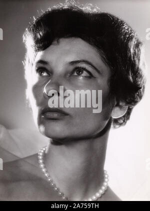 Agnes Fink, deutsch schweizerische Schauspielerin, Deutschland um 1956. German Swiss actress Agnes Fink, Germany ca. 1956. Stock Photo