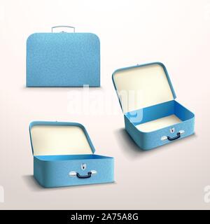 blue case on white Stock Vector