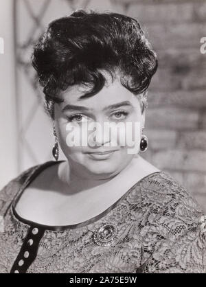 Trude Herr, deutsche Volksschauspielerin, Deutschland frühe 1960er Jahre. German folklore actress Trude Herr, Germany early 1960s. Stock Photo