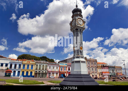 Praça do Relógio, Praça Siqueira Campos, Belém, Pará, Brazil Stock Photo