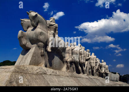 Monument to the Flags, Victor Brecheret, São Paulo, Brazil Stock Photo
