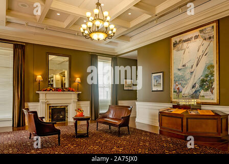 The parlor of the Biloxi Lighthouse Welcome Center is pictured, Oct. 22, 2019, in Biloxi, Mississippi. Stock Photo