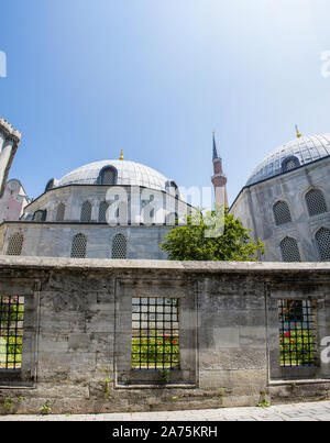 Istanbul, Turkey: details of Hagia Sophia, famous former Greek Orthodox Christian patriarchal cathedral, later Ottoman imperial mosque, now a museum Stock Photo