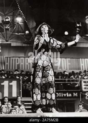 Olivia Molina, deutsch mexikanische Sängerin, Deutschland 1970er Jahre. German Mexican singer Olivia Molina, Germany 1970s. Stock Photo