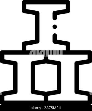 Railroad Metallurgical Icon Vector Illustration Stock Vector