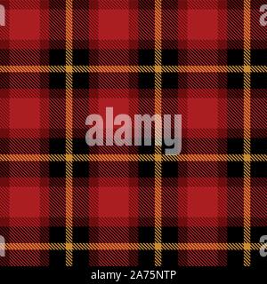 Scottish cell fabric. Tartan seamless pattern. Pattern in a cell Stock Vector