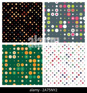 Spotted abstract background. Abstract background from color circles Stock Vector