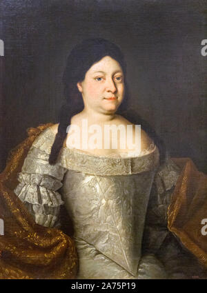 Anna Ioannovna, Empress of Russia.  Anna of Russia, 1693 - 1740.  After a work by an unknown artist. Exhibited in the Malaga branch of the State Russi Stock Photo