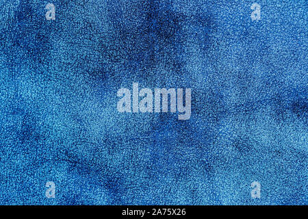 Blue leather texture. Abstract background for design with copy space. Stock Photo
