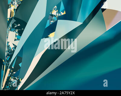 Fractal image: glowing colored stripes and lines. Stock Photo