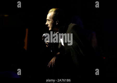 Dave Vanian performs on stage during 'The Damned: A Night Of A Thousand Vampires' at The Palladium on Monday 28th October 2019. Stock Photo