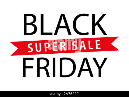 Black Friday sale shopping banner. Mockup of special day, empty black board for logo and text. Isolated black wood texture background Stock Photo