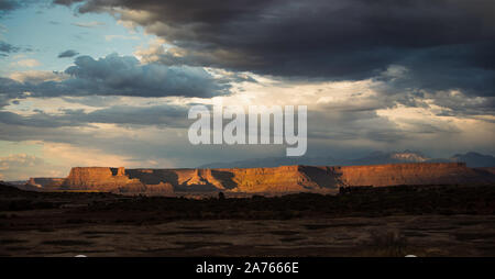 Dramatic sky, Canyonlands National Park,  Colorado Plateau. Stock Photo
