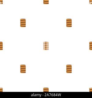 Illustration on theme big set identical biscuit, kit colorful pastry cookie. Cookie consisting of collectible natural tasty food biscuit, pastry acces Stock Vector