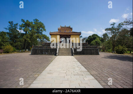 Hue, Thua Thien-Hue, Vietnam - February 27, 2011: Imperial Tomb of Emperor Minh Mang in Hue Stock Photo