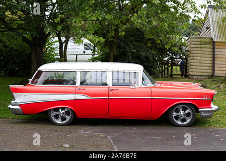 1957 Chevrolet Bel Air Station Wagon Stock Photo - Alamy