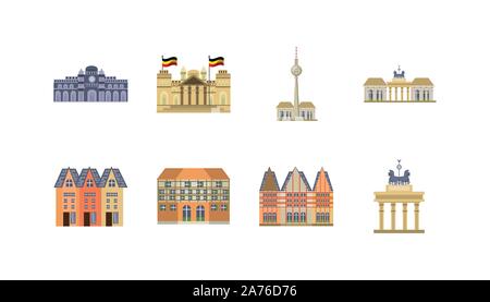 germany icon set pack, High Quality variety symbols Vector illustration ...