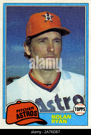 2019 Topps 1984 Topps Design #T84-96 Nolan Ryan Baseball Card Wearing a  Retro Houson Astros Rainbow Jersey