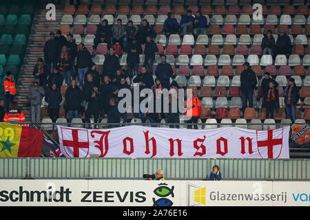 Rotterdam, Netherlands. 30th Oct, 2019. ROTTERDAM - 30-10-2019, Football, Sparta Stadion Het Kasteel, Dutch KNVB Beker, season 2019/2020, fans FC Volendam in the stands of the stadium during the match Sparta - Volendam Credit: Pro Shots/Alamy Live News Stock Photo