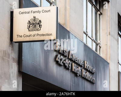 Central Family Court and Court of Protection in High Holborn Central London - Central London Family Courts Stock Photo