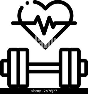 Cardio Training Biohacking Icon Vector Illustration Stock Vector