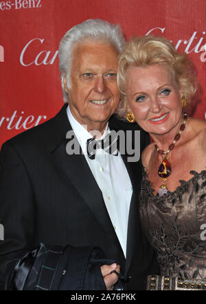 LOS ANGELES, CA - JANUARY 4, 2014: Singer Jack Jones & wife at the 2014 Palm Springs International Film Festival Awards gala at the Palm Springs Convention Centre. © 2014 Paul Smith / Featureflash Stock Photo