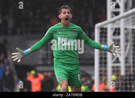 LONDON, ENGLAND - SEPTEMBER 22, 2018: Martin Dubravka of Newcastle pictured during the 2018/19 English Premier League game between Crystal Palace FC and Newcastle United at Selhurst Park. Stock Photo