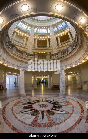 view of the Idaho state capital building from inside Stock Photo