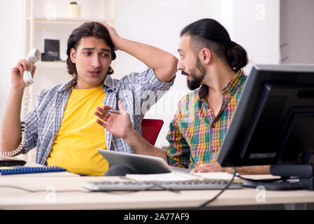 The it engineers working on hardware issue Stock Photo