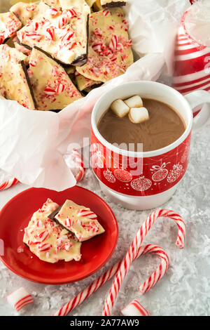 Candy cane bark. Stock Photo