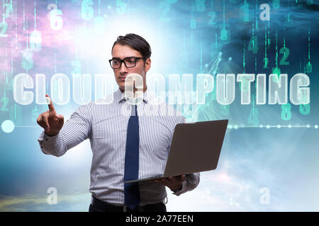 The concept of cloud edge and fog computing Stock Photo