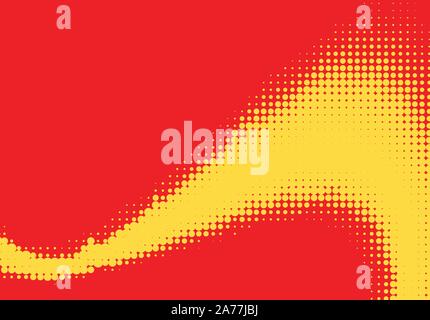 Pop art halftone retro background shapes with cartoon style Stock Vector